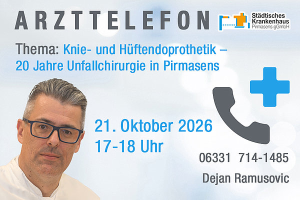 Infobild zum Arzttelefontermin am 21. Oktober