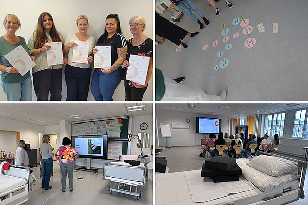 Impressionen vom Kinaesthetics-Kurs im Bildungszentrum 