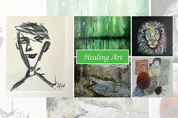 Einladungskarte zu Healing Art