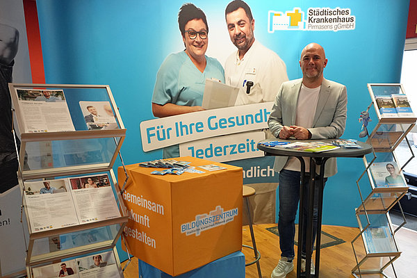 Messestand des Städtischen Krankenhauses