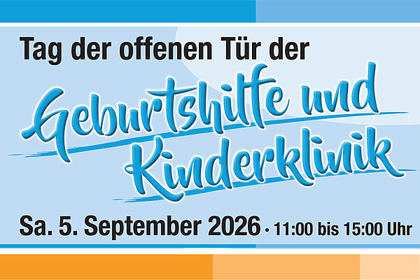 Hinweis zum Tag der offenen Tür am 5. September