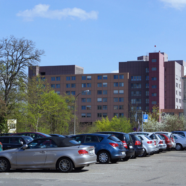Parkplatz am Städtischen Krankenhaus Pirmasens